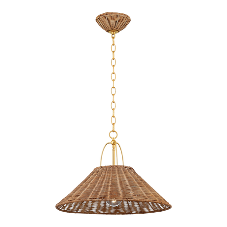 Mitzi Davida Aged Brass 20W x 13.75H Pendant