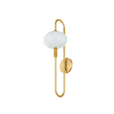 Mitzi DELPHINE AGED BRASS 7W x 23.75H Wall Sconce