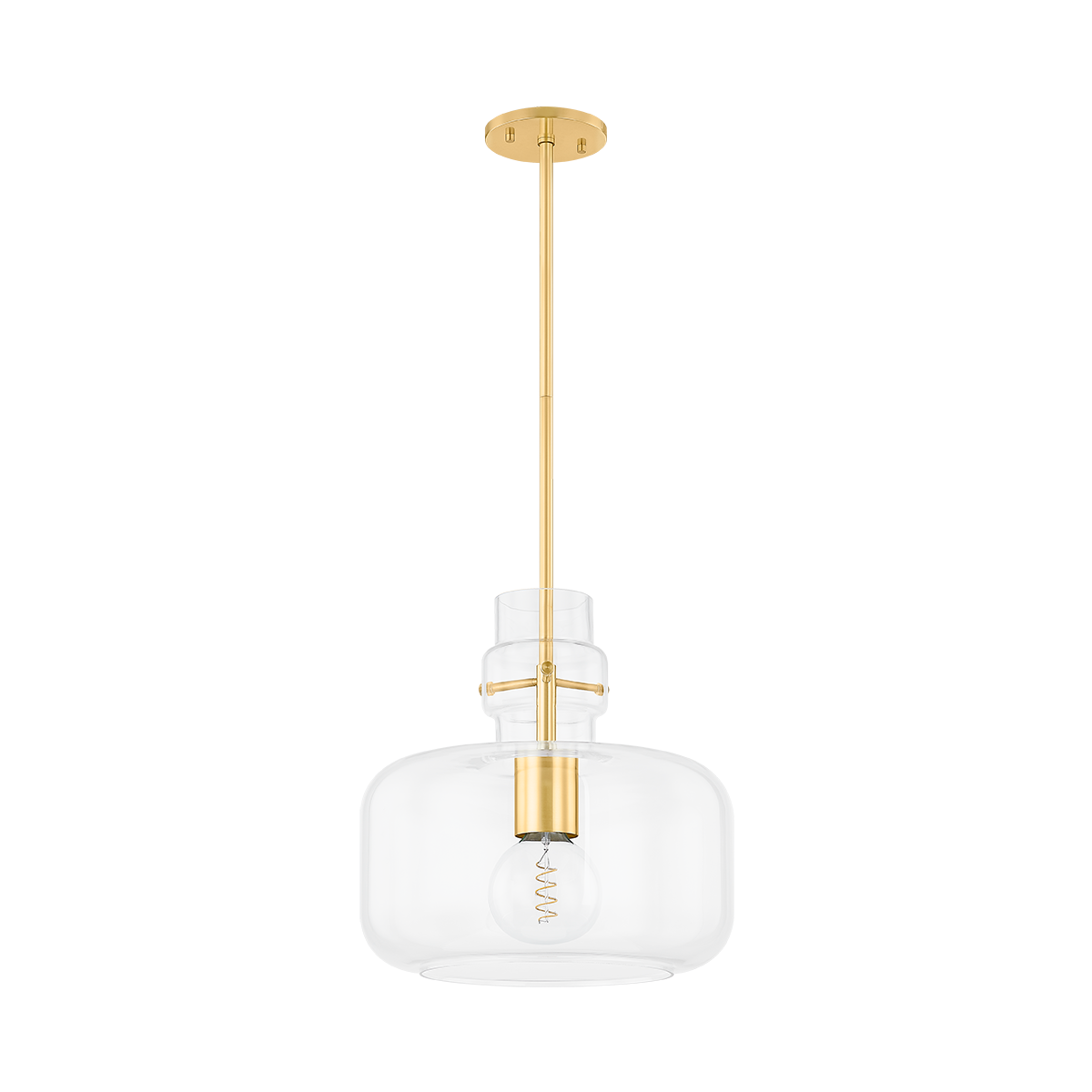 Mitzi LUMI AGED BRASS 16W x 16.25H Pendant