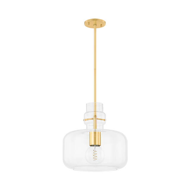 Mitzi LUMI AGED BRASS 16W x 16.25H Pendant