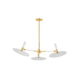 Mitzi MILENA AGED BRASS/SOFT CREAM 42W x 12H Chandelier