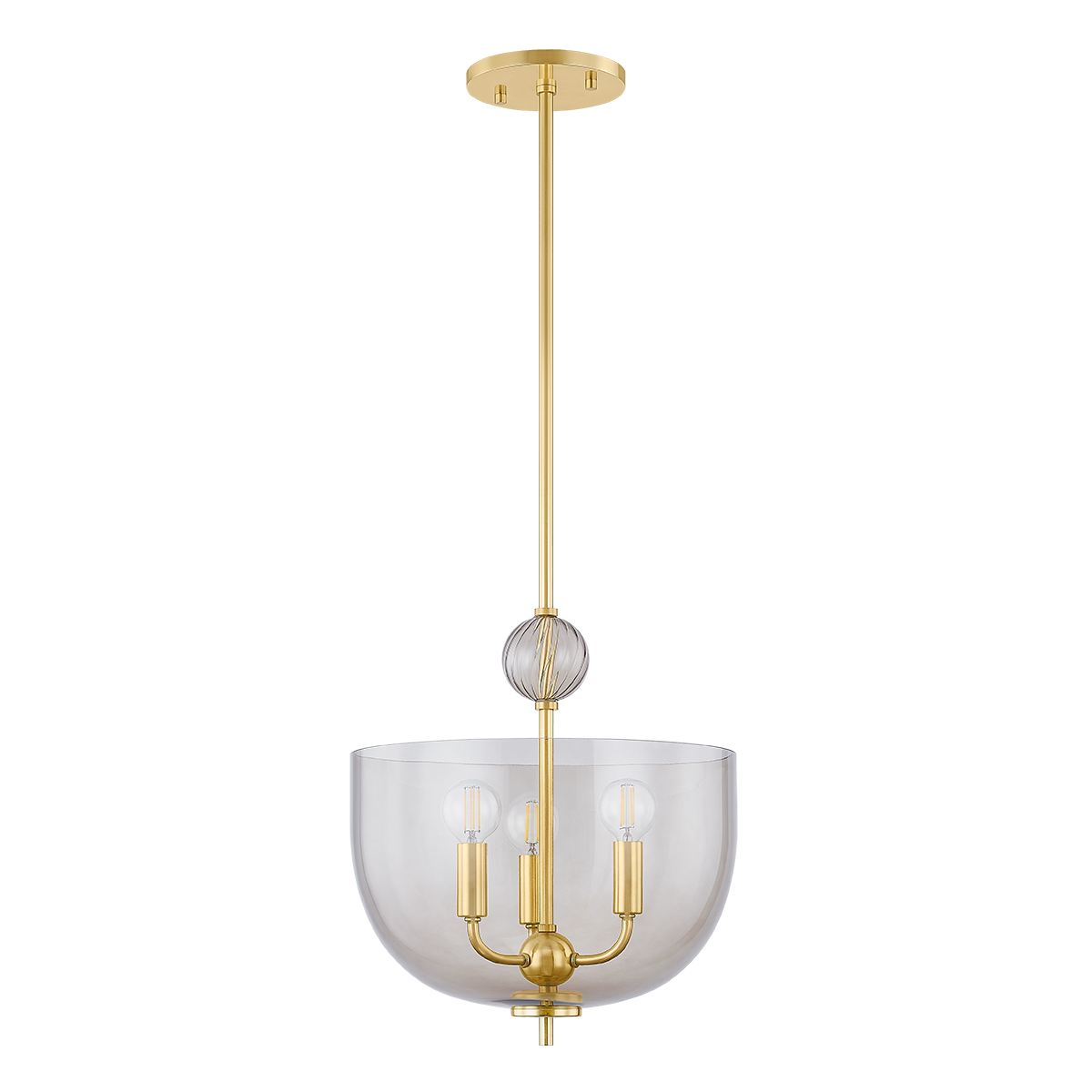 Mitzi ARIANNE AGED BRASS 13W x 14.25H Candleholder