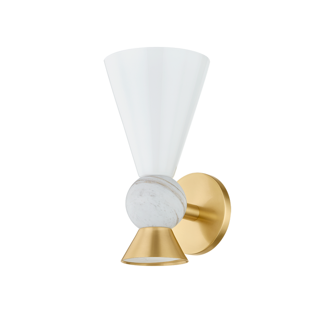 Mitzi MONA AGED BRASS 6W x 11.25H Wall Sconce