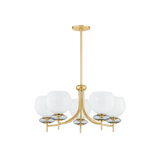 Mitzi ALEXIA AGED BRASS 30W x 15H Chandelier