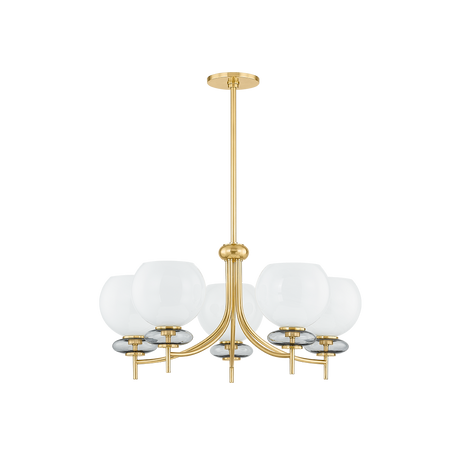 Mitzi ALEXIA AGED BRASS 30W x 15H Chandelier