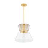 Mitzi ELODIE AGED BRASS 15W x 15.25H Pendant