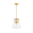 Mitzi ELODIE AGED BRASS 10W x 11.5H Pendant