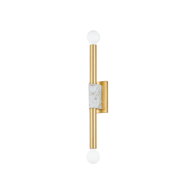 Mitzi GOLDIE AGED BRASS 3W x 19.25H Wall Sconce