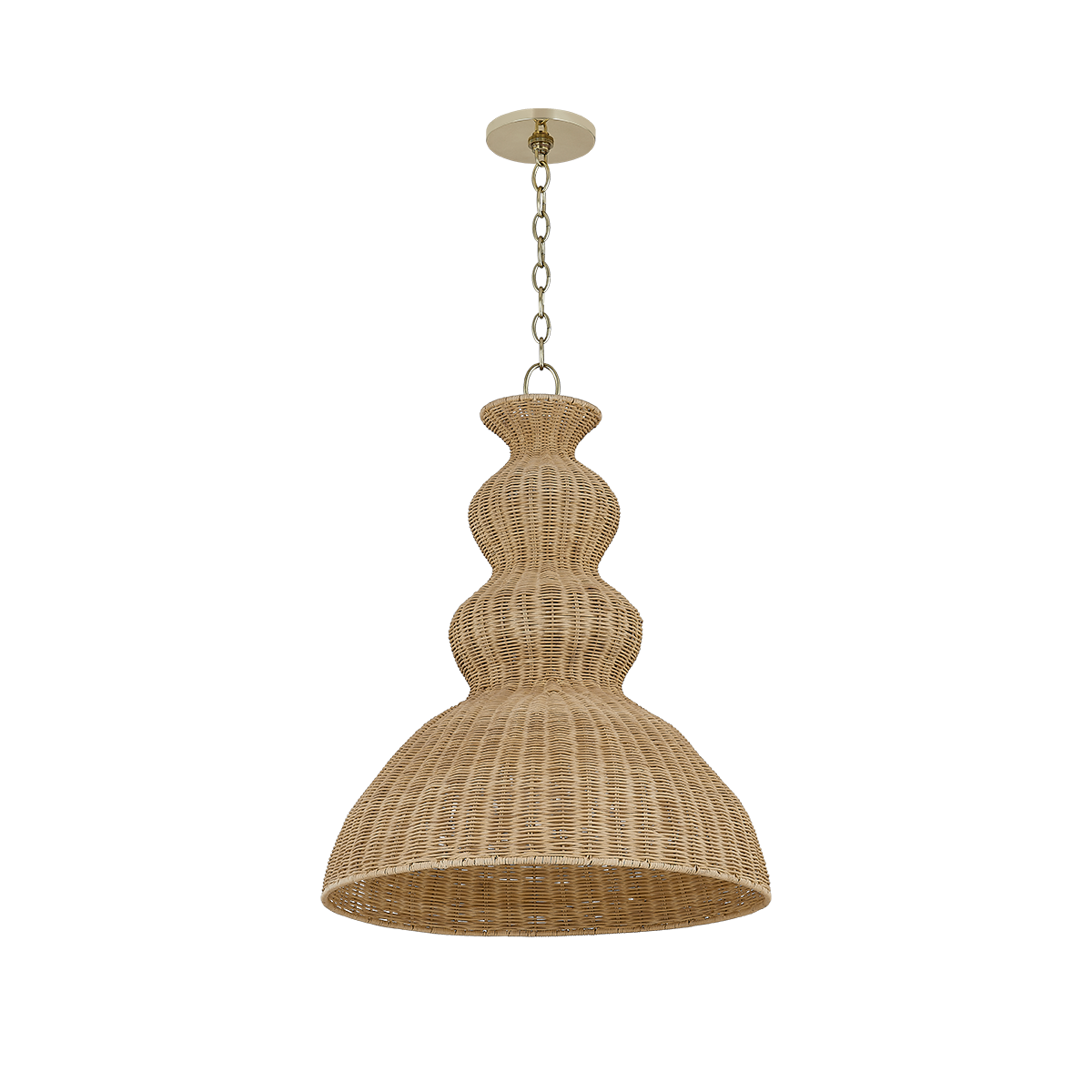 Mitzi MAYLA AGED BRASS 21.25W x 27H Pendant