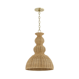 Mitzi MAYLA AGED BRASS 15.25W x 22.75H Pendant