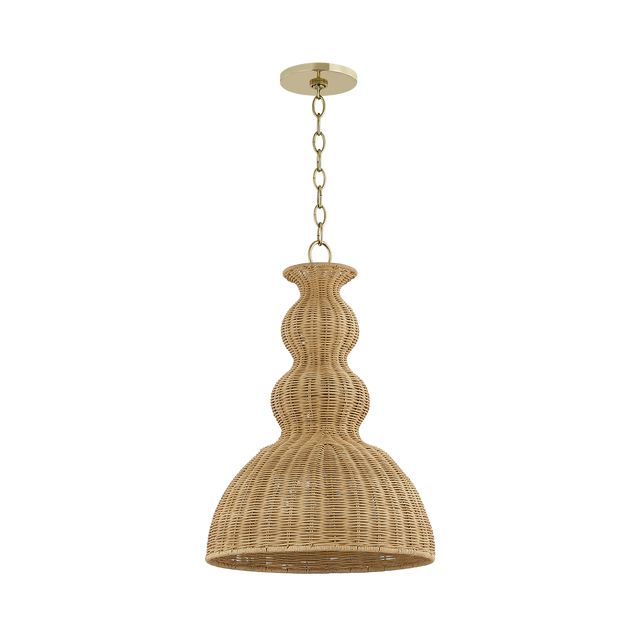 Mitzi MAYLA AGED BRASS 15.25W x 22.75H Pendant