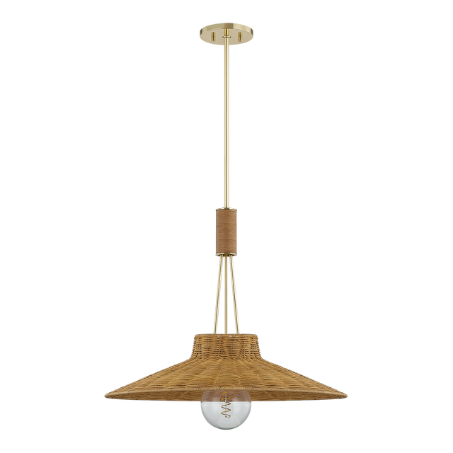 Mitzi LAUDINE AGED BRASS 24.5W x 22H Pendant