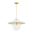 Mitzi RESSI AGED BRASS/SOFT CREAM 28W x 21H Pendant