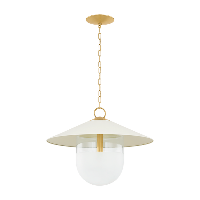 Mitzi RESSI AGED BRASS/SOFT CREAM 28W x 21H Pendant