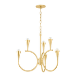 Mitzi AVIANA AGED BRASS 27W x 22.75H Chandelier