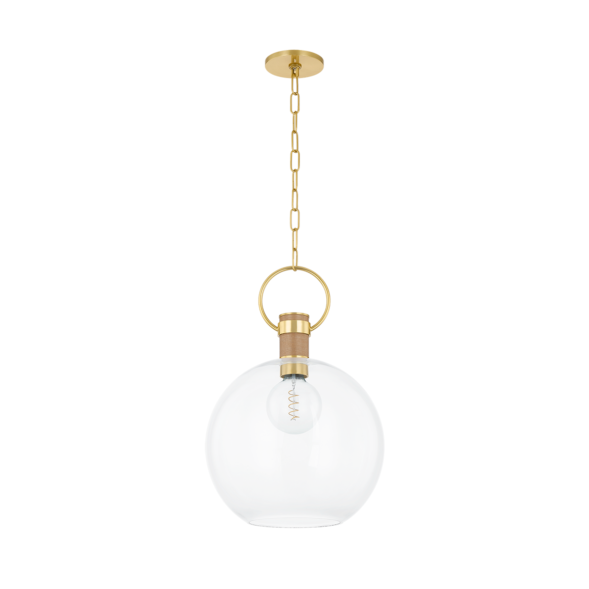 Mitzi CATRINE AGED BRASS 16W x 22.75H Pendant
