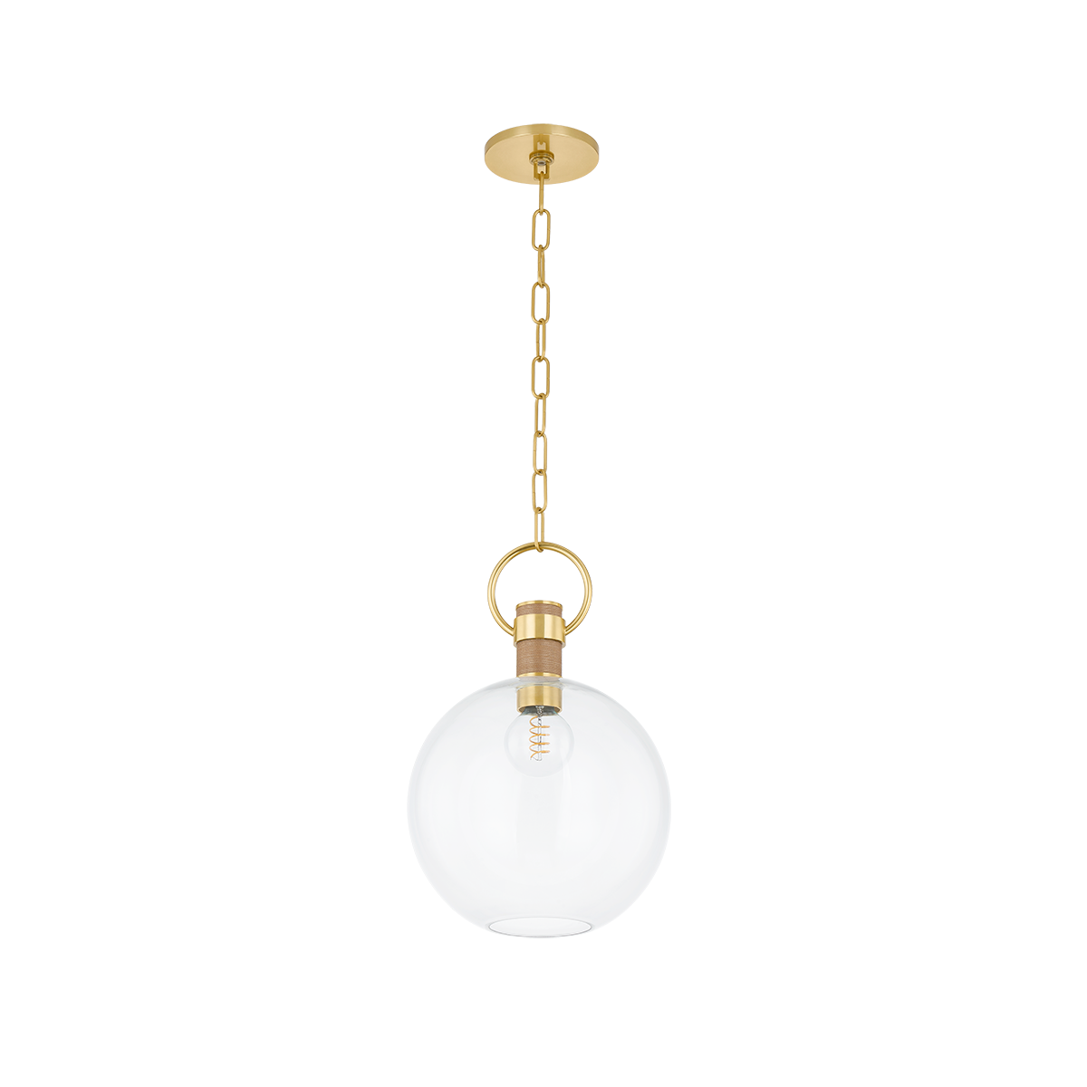 Mitzi CATRINE AGED BRASS 12W x 17.75H Pendant