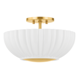 Mitzi Anne Aged Brass 15W x 7.75H Flush Mount
