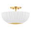 Mitzi Anne Aged Brass 15W x 7.75H Flush Mount