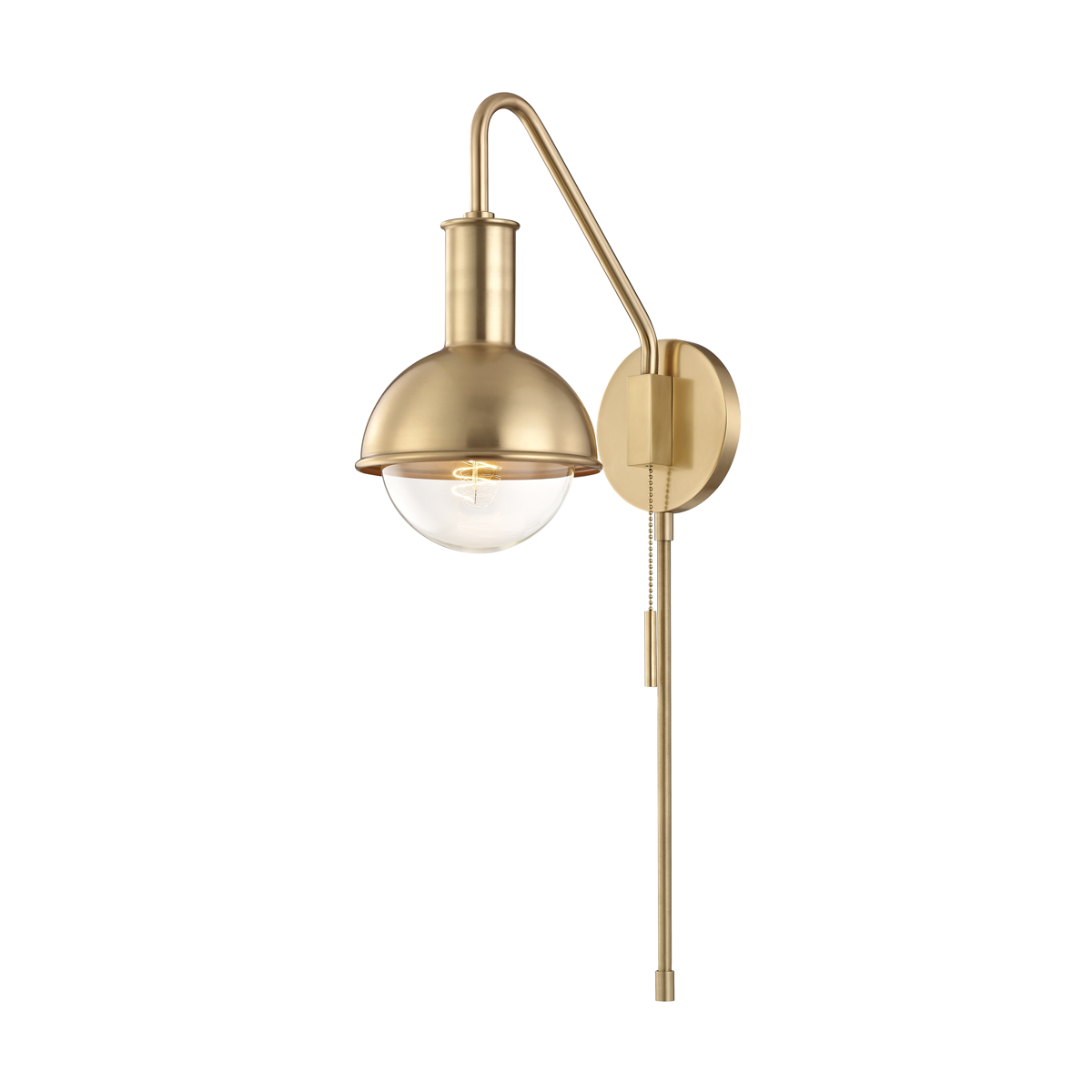 Mitzi Riley Aged Brass 6.25W x 24H Wall Sconce