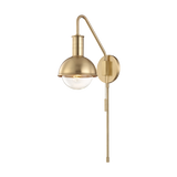 Mitzi Riley Aged Brass 6.25W x 24H Wall Sconce