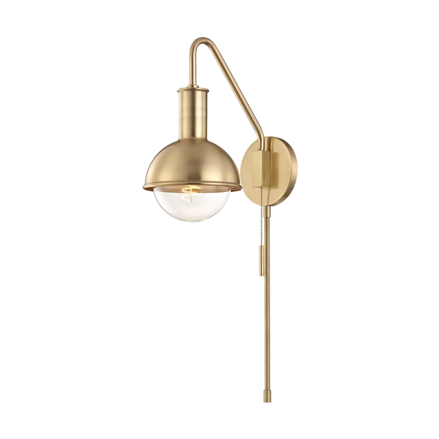 Mitzi Riley Aged Brass 6.25W x 24H Wall Sconce