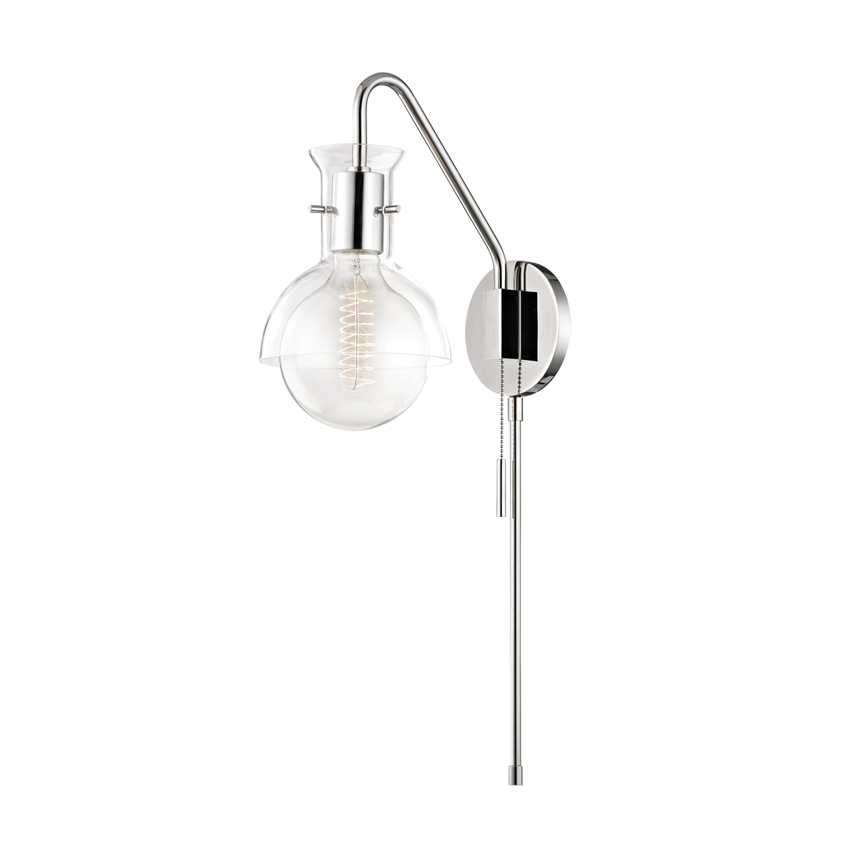 Mitzi Riley Polished Nickel 6.25W x 24H Wall Sconce