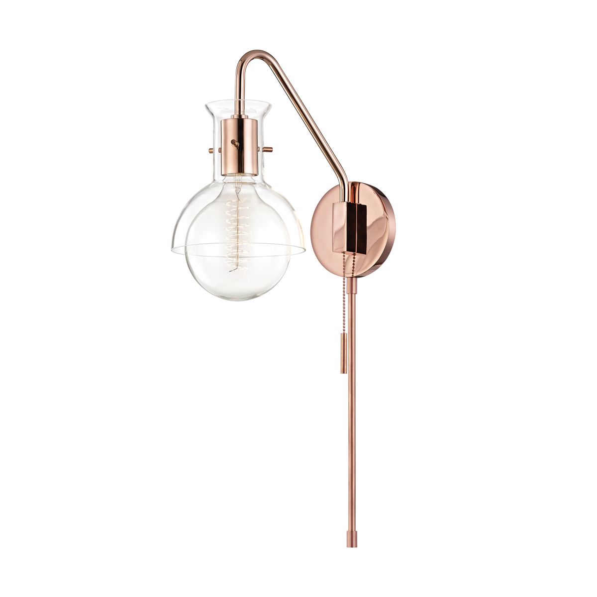 Mitzi Riley Polished Copper 6.25W x 24H Wall Sconce