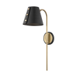 Mitzi Meta Aged Brass/black 6.75W x 22H Wall Sconce