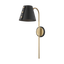 Mitzi Meta Aged Brass/black 6.75W x 22H Wall Sconce