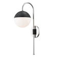 Mitzi Renee Polished Nickel/black 6.25W x 20H Wall Sconce