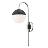 Mitzi Renee Polished Nickel/black 6.25W x 20H Wall Sconce