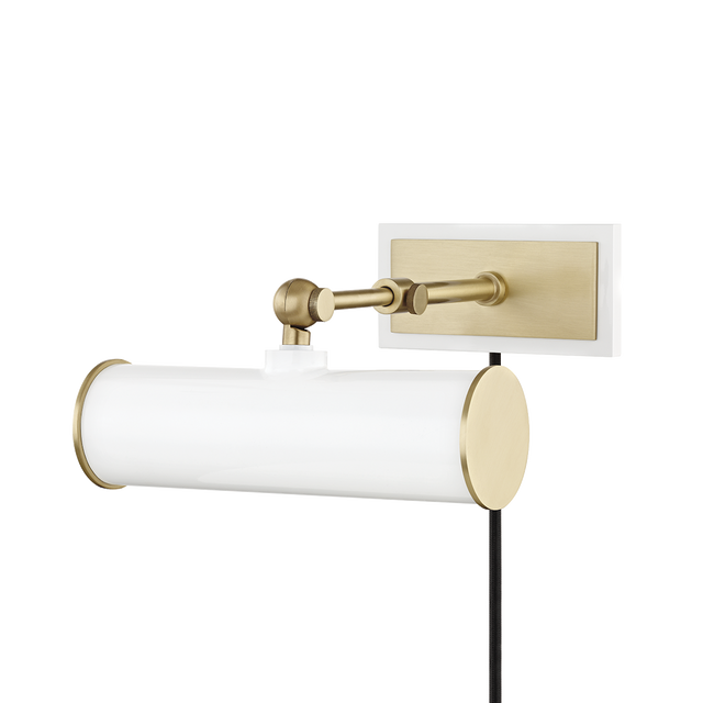 Mitzi Holly Aged Brass/soft Off White 8.25W x 4.75H Lighting