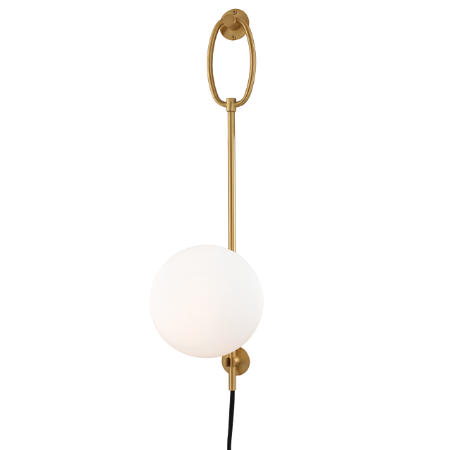 Mitzi Gina Aged Brass 7W x 24.25H Wall Sconce