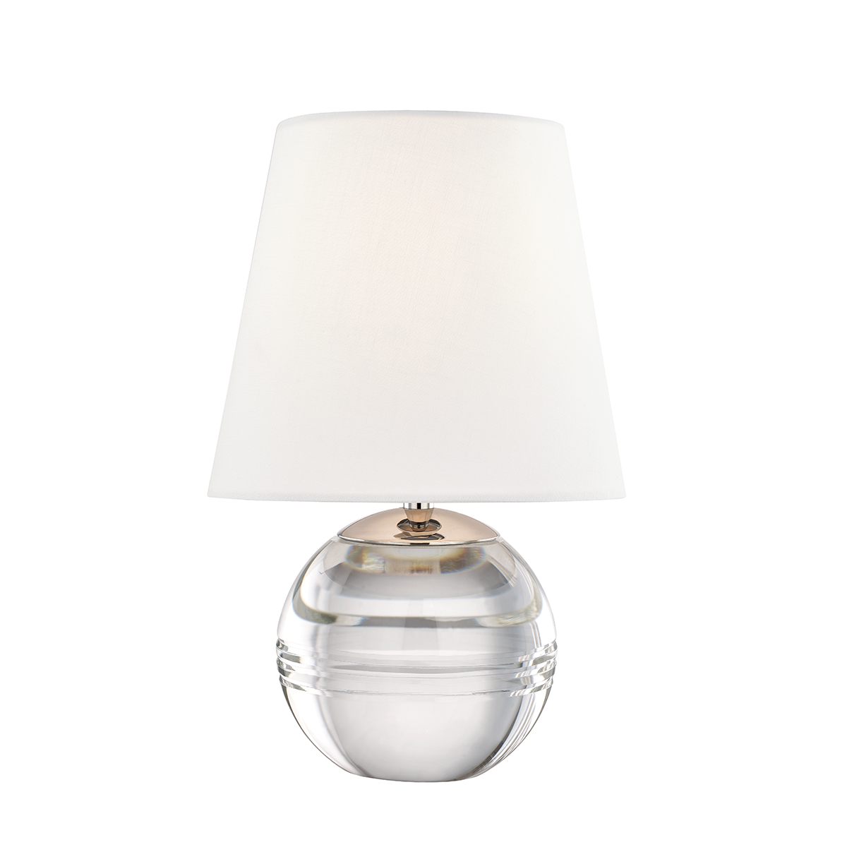 Mitzi Nicole Polished Nickel 8.5W x 12.75H Table Lamp