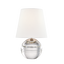 Mitzi Nicole Polished Nickel 8.5W x 12.75H Table Lamp