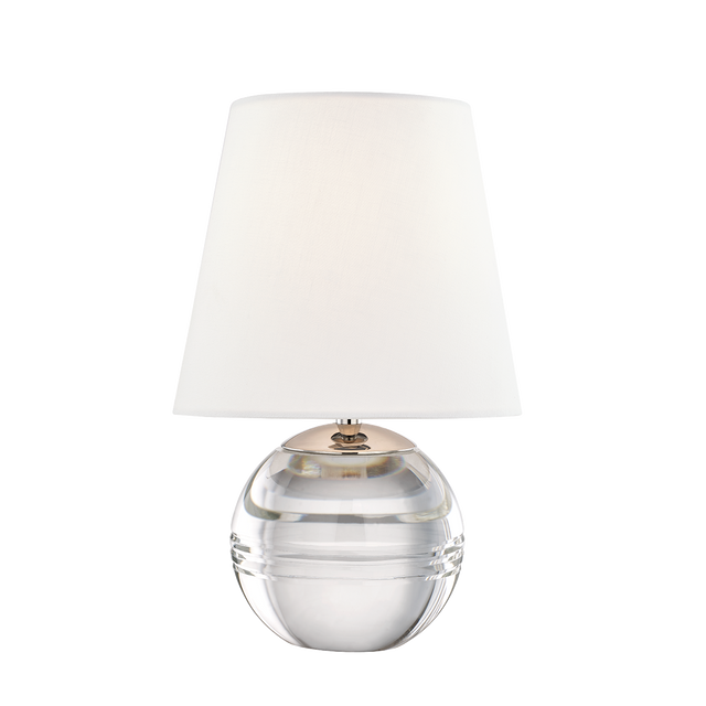 Mitzi Nicole Polished Nickel 8.5W x 12.75H Table Lamp