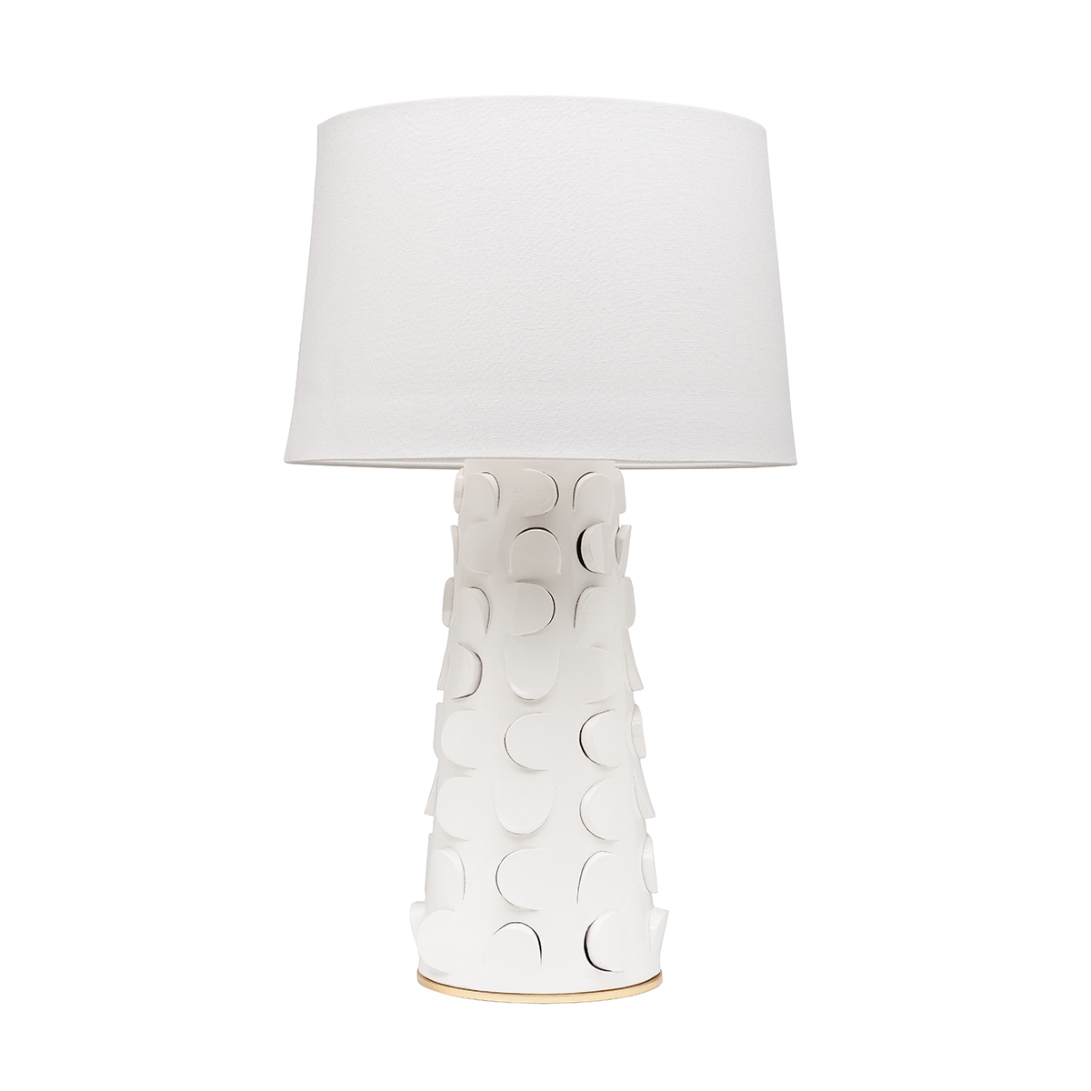 Mitzi Naomi White Lustro/gold Leaf Combo 16W x 26.75H Table Lamp
