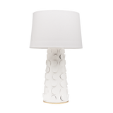 Mitzi Naomi White Lustro/gold Leaf Combo 16W x 26.75H Table Lamp