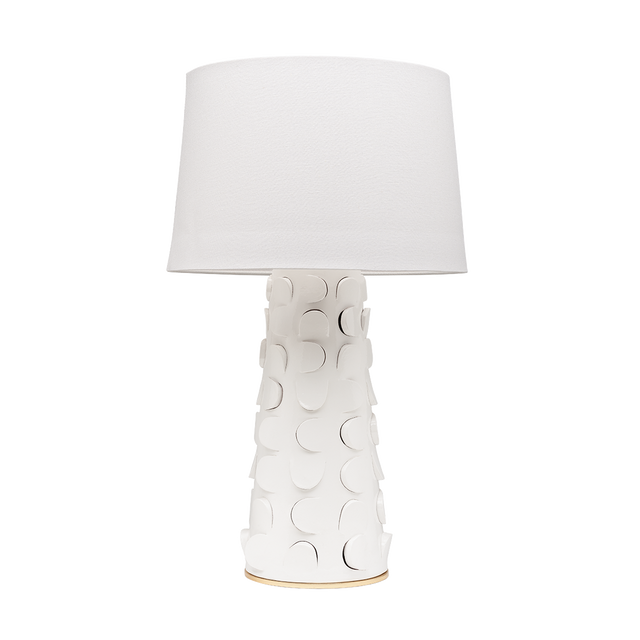 Mitzi Naomi White Lustro/gold Leaf Combo 16W x 26.75H Table Lamp