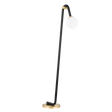 Mitzi Whit Aged Brass/black 26.75W x 60.25H Floor Lamp