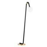 Mitzi Whit Aged Brass/black 26.75W x 60.25H Floor Lamp