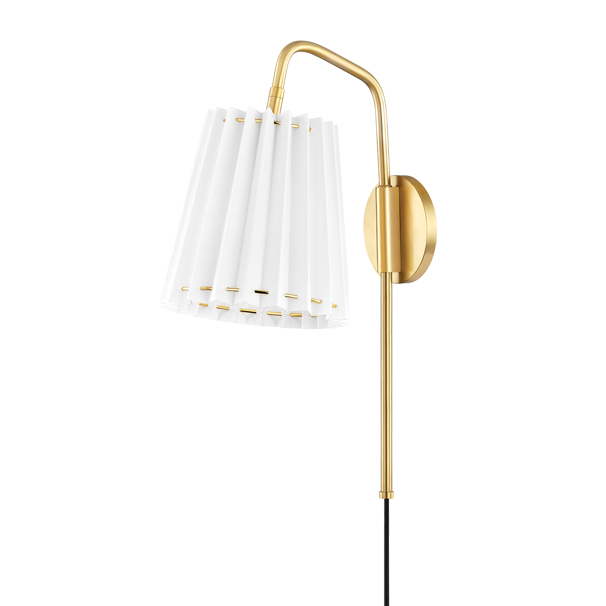 Mitzi Demi Aged Brass 7.75W x 20.25H Wall Sconce