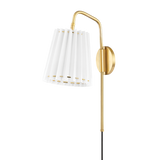 Mitzi Demi Aged Brass 7.75W x 20.25H Wall Sconce