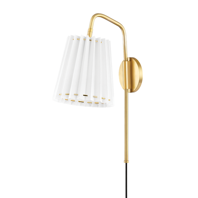 Mitzi Demi Aged Brass 7.75W x 20.25H Wall Sconce