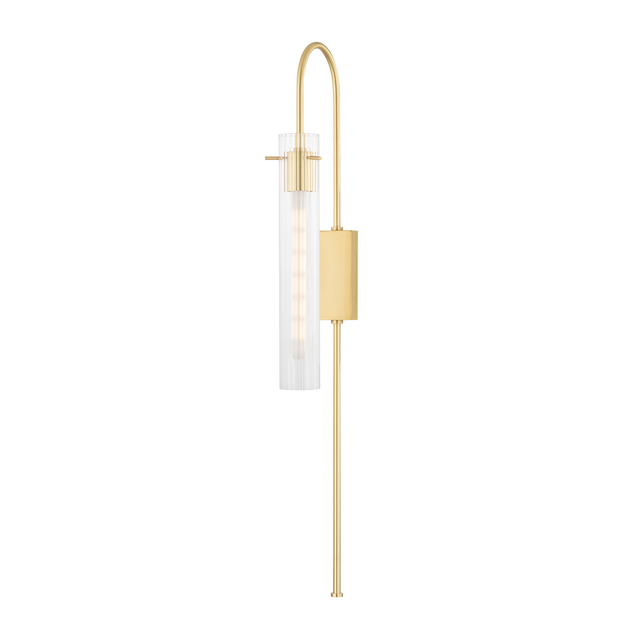 Mitzi Nettie Aged Brass 12W x 36H Wall Sconce