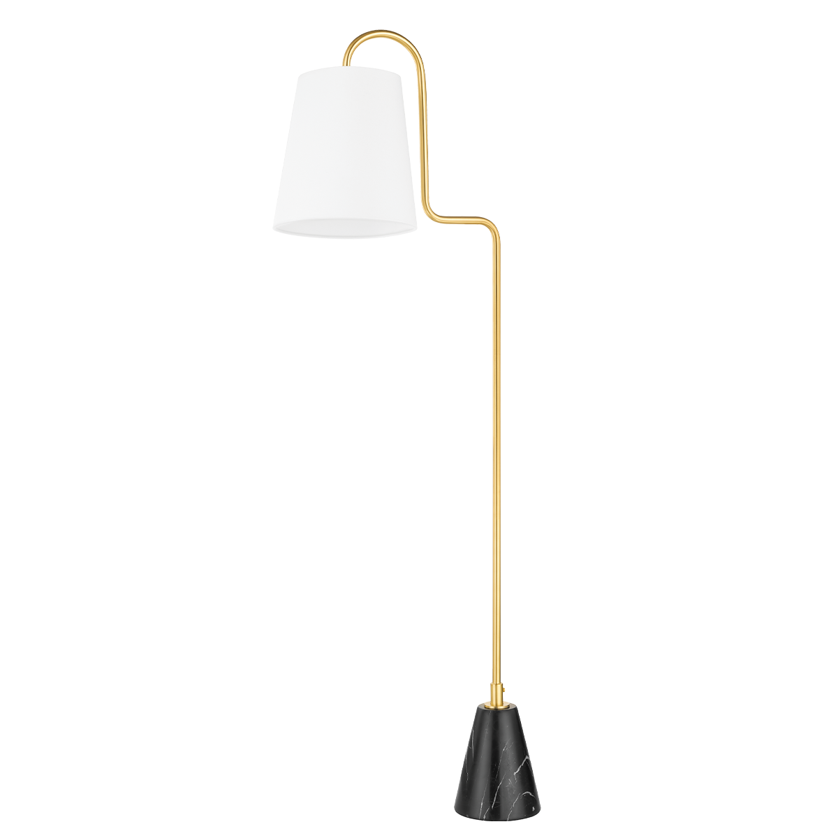 Mitzi Jaimee Aged Brass 21.25W x 59H Floor Lamp