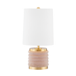 Mitzi Bethany Aged Brass/blush Combo 8W x 16H Table Lamp