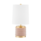 Mitzi Bethany Aged Brass/blush Combo 8W x 16H Table Lamp