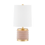Mitzi Bethany Aged Brass/blush Combo 8W x 16H Table Lamp